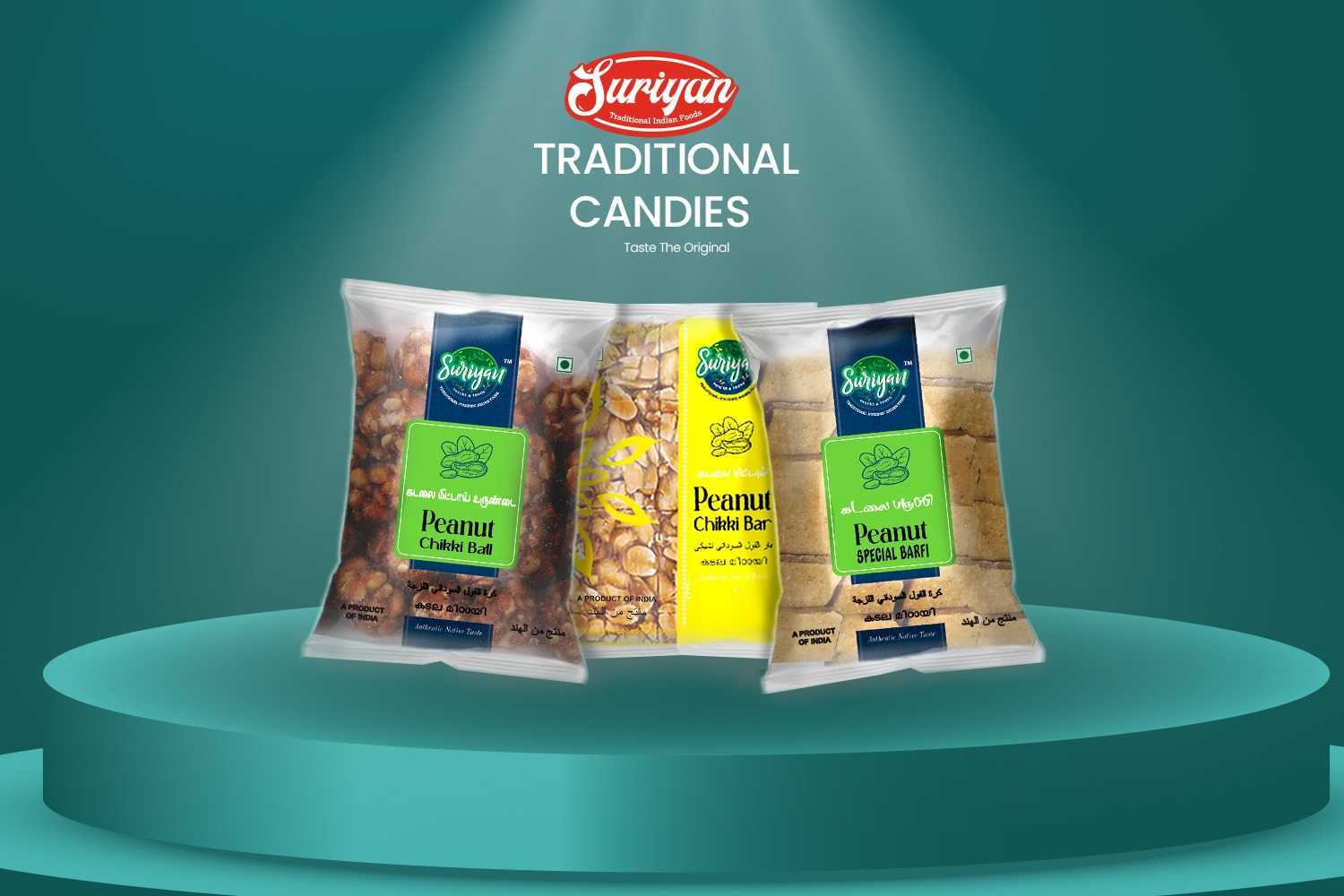 Suriyan Traditional Peanut Chikki Products